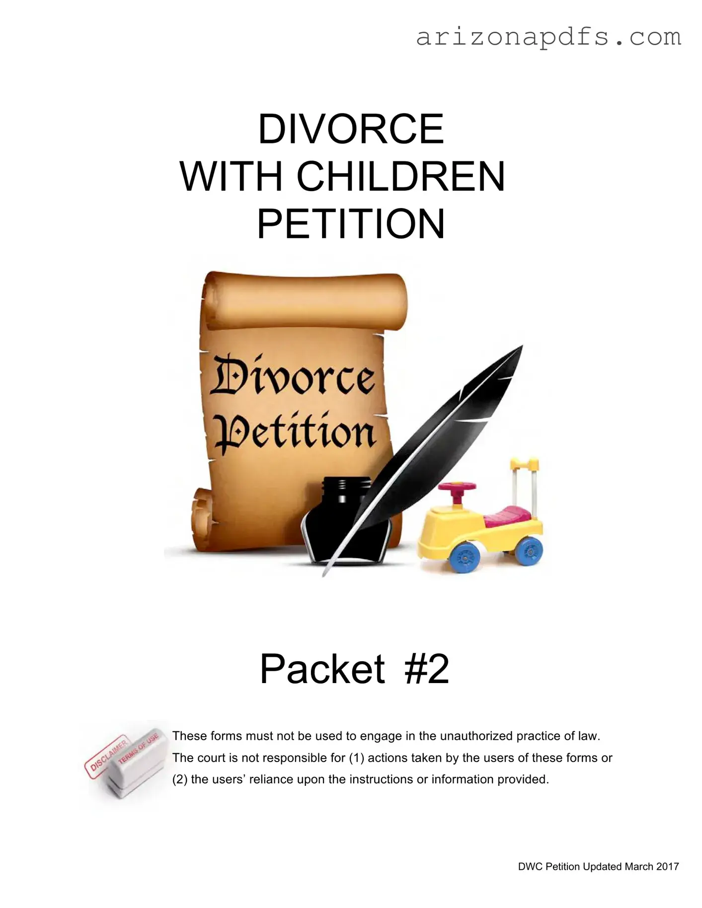 Blank Arizona Divorce Petition PDF Template