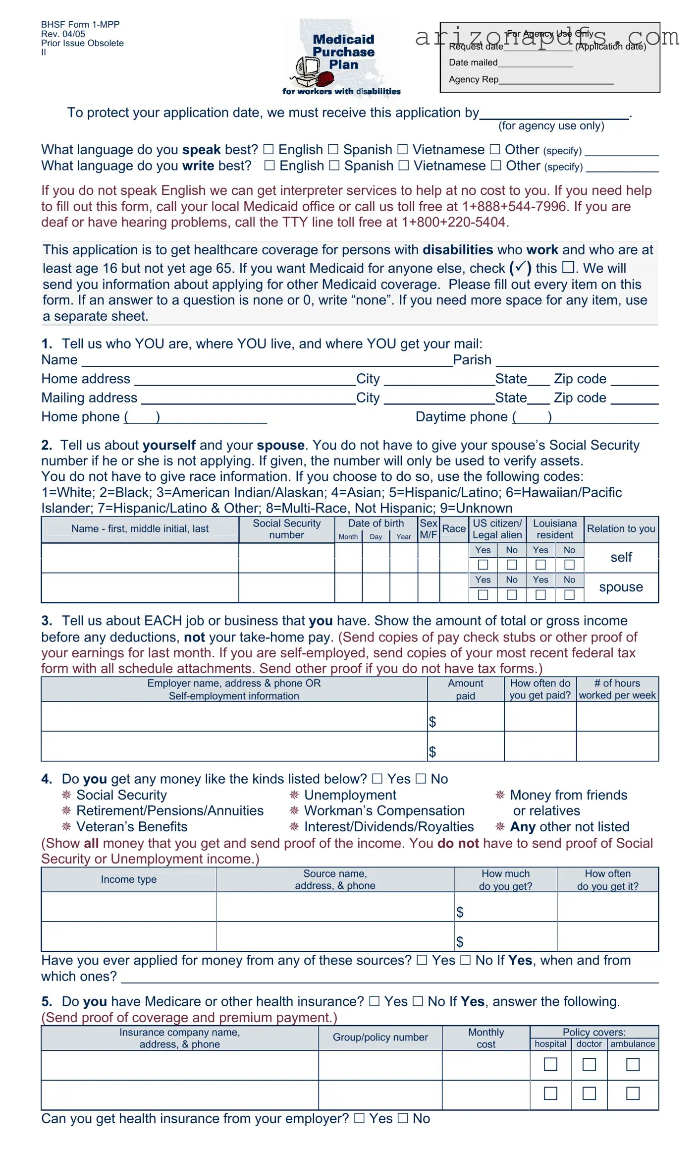 Blank Care 1St Arizona Prior Authorization PDF Template
