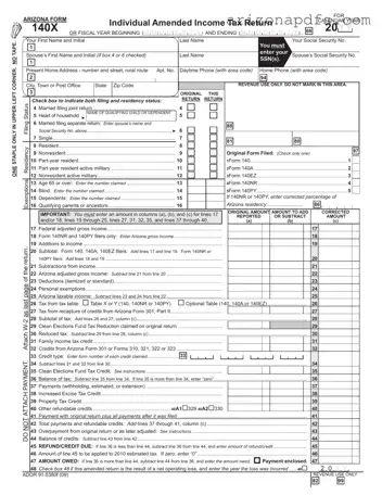 Blank Arizona 140X PDF Template
