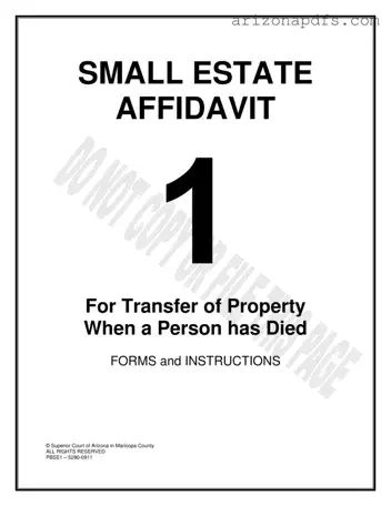 Blank Arizona Estate PDF Template