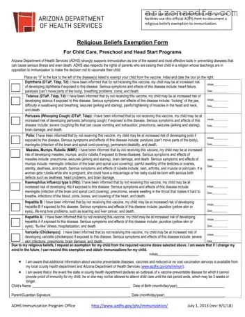 Blank Arizona Religious Beliefs PDF Template